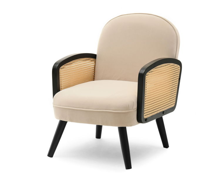 Křeslo Will (béžová + černá)
