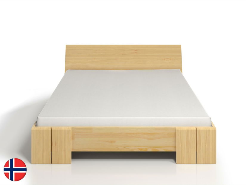 Manželská postel 140 cm Naturlig Galember Maxi ST (borovice) (s roštem a úl. prostorem)