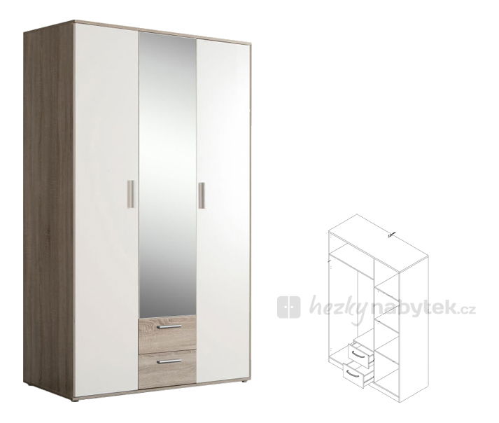 Šatní skříň Pano 83