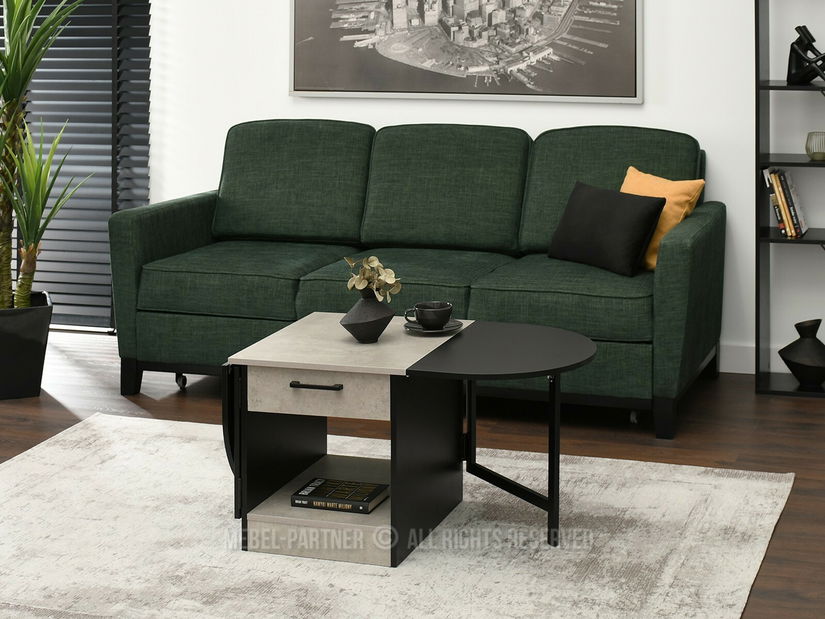 Konferenční stolek Espana (beton + černá)