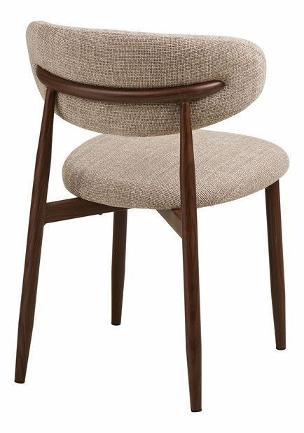 Jídelní židle Lsidinaina 1 (písková + ořech)