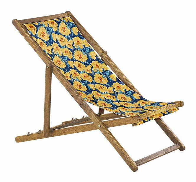 Set 2 ks zahradních lehátek s náhradními potahy Antio (žlutá)