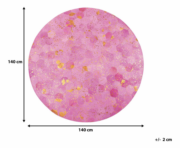 Koberec 140 cm Zarqa (růžová)