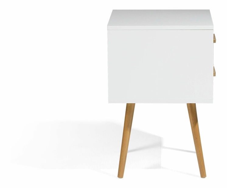 Noční stolek Alberta (bílá) menší (2 zásuvky) *výprodej