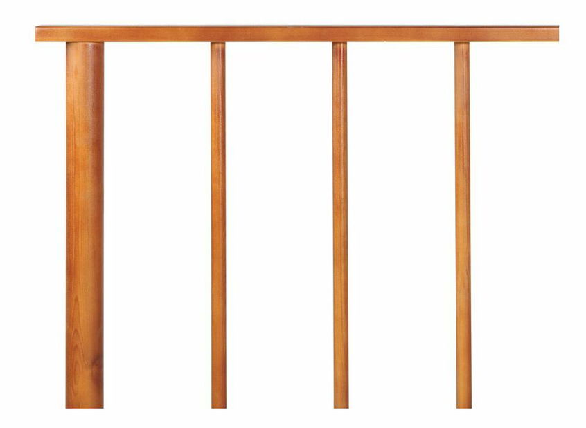 Manželská postel 140 cm Barza (světlé dřevo)