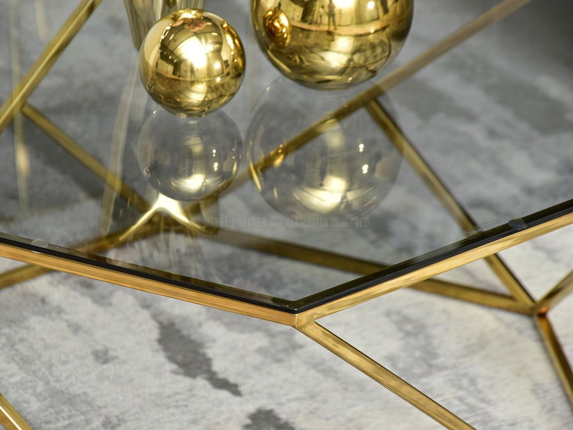 Konferenční stolek Jacarta (zlatá) *výprodej