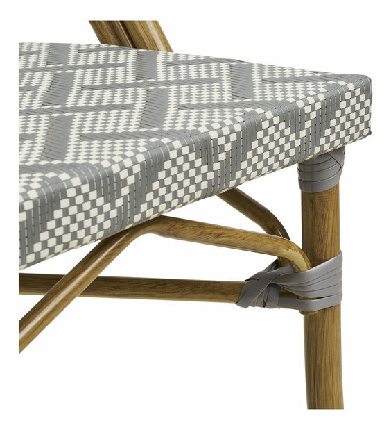 Zahradní židle Lazulia (bílá + šedá)