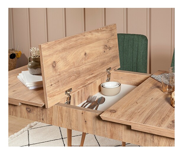 Rozkládací jídelní stůl (pro 6 osob) Vlasta (borovice antlantic)