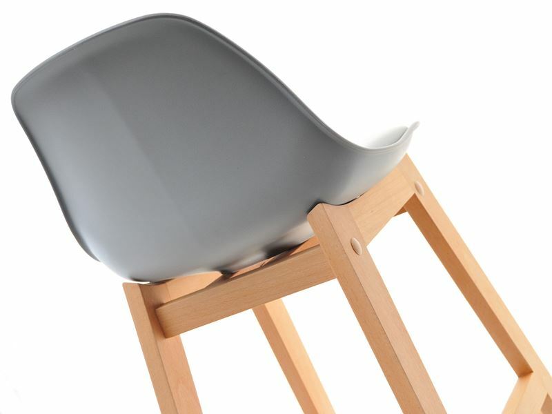 Židle Evan (šedá + buk)