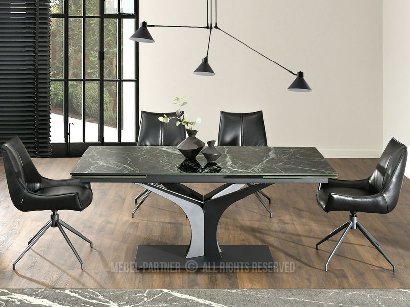 Jídelní stůl Entornaban (zelená + černá)