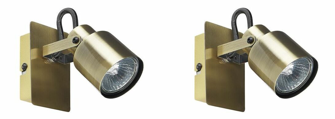 Set 2 ks nástěnných svítidel Briyah (mosazná)