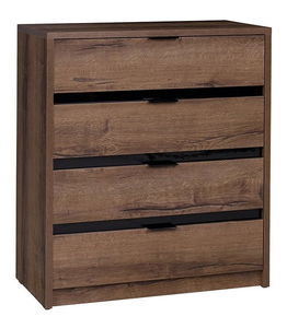 Komoda Vordeko VD3 (dub monastery + černý lesk)