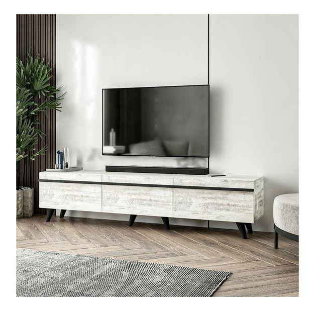 TV stolek/skříňka Amsty (křišťálová)