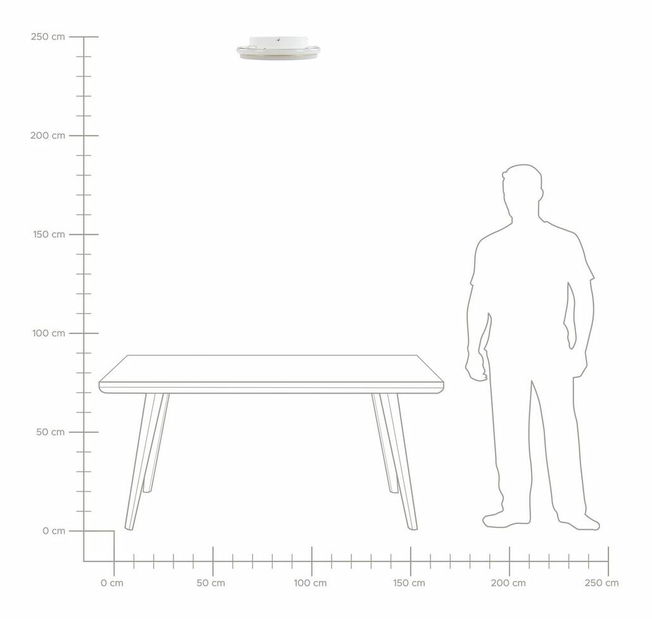  Stropní svítidlo Tanner (zlatá + bílá)