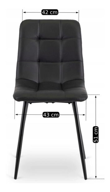 Jídelní set Habias 1 (dub artisan + černá) (pro 4 osoby)