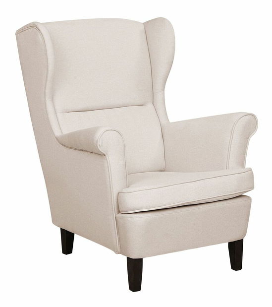 Křeslo ušák Absecon (krémová)