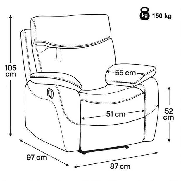 Relaxační křeslo Termot (béžová)