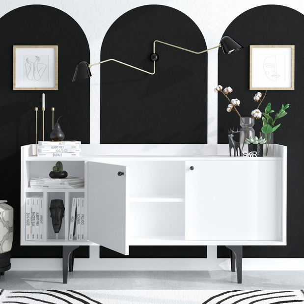 Skříňka Aliex 4 (Bílá)