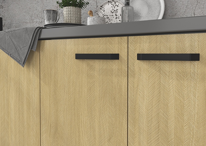 Dvířka na vestavěnou myčku Scarmi ZM 570x446 (Herringbone scandi)