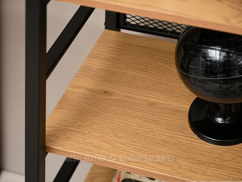 Regál Danube C (dub + černá)