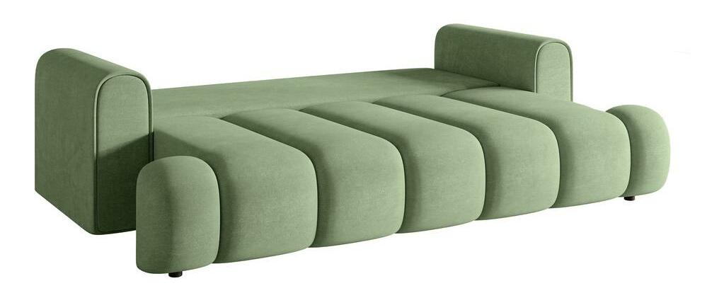 Pohovka třísedačka Didier (eukalyptusová + černá)