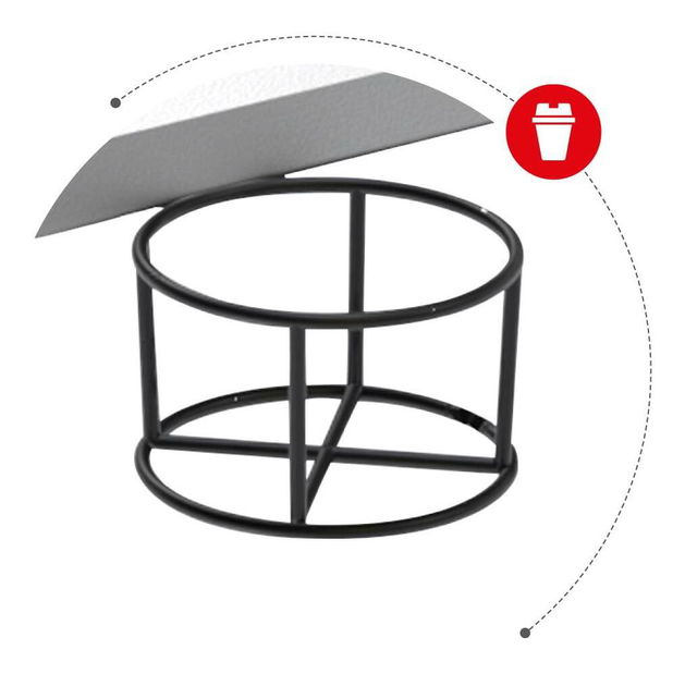 Rohový PC stolek Hyperion 6.3 (černá + bílá)