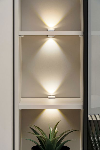 Obývací stěna Care (dub vikingský + kašmír) (s osvětlením)