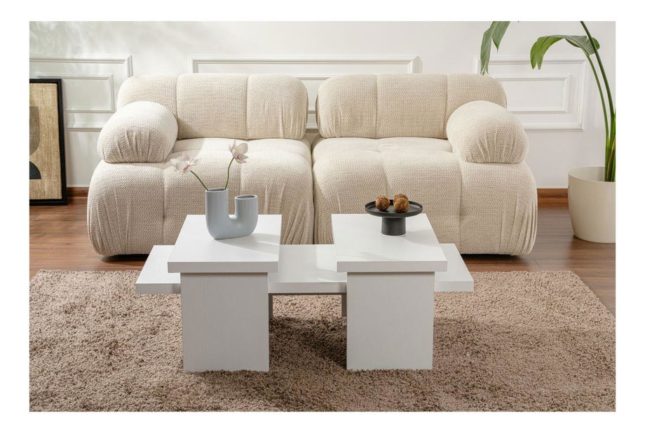 Konferenční stolek Sanctares (bílá)