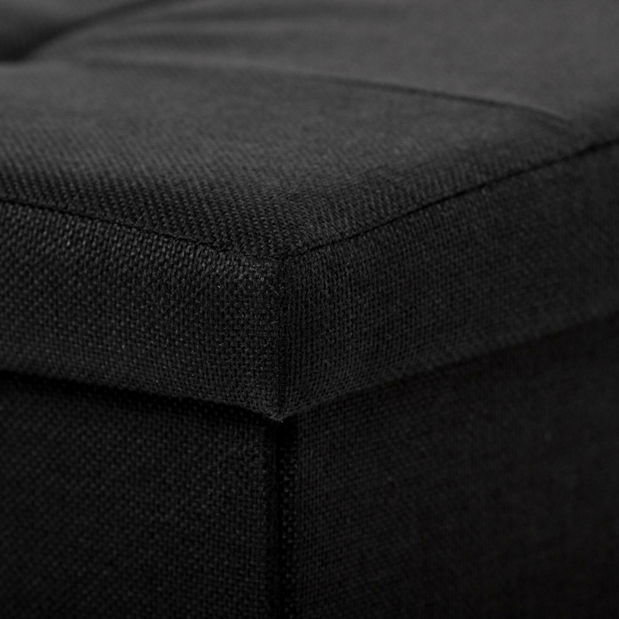 Taburetka Tuvimos (černá) (s úl. prostorem)