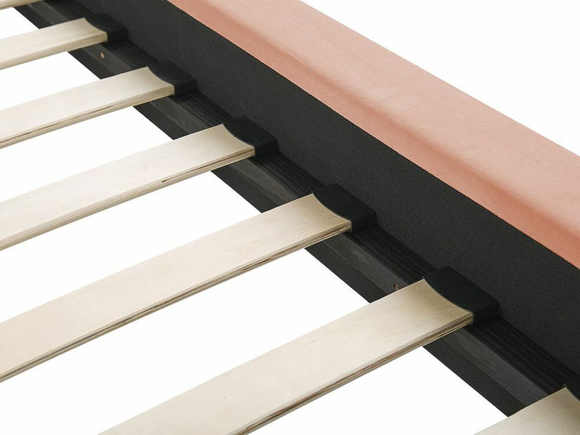 Manželská postel 140 cm Marvik (růžová)