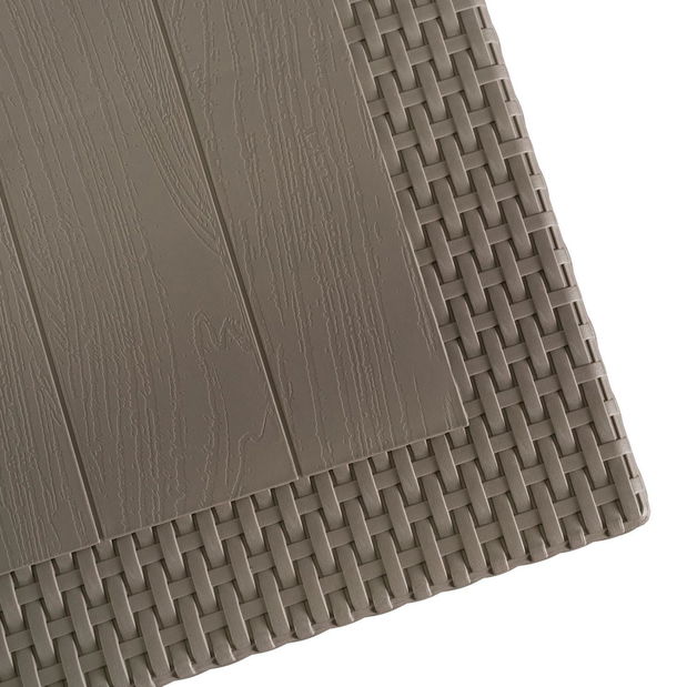 Zahradní stůl Floriano (hnědá) (pro 6 osob)