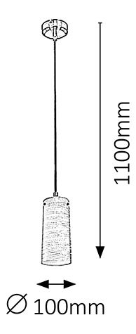 Závěsné svítidlo Aurel 6337 (saténová chromová + bílý vzor)