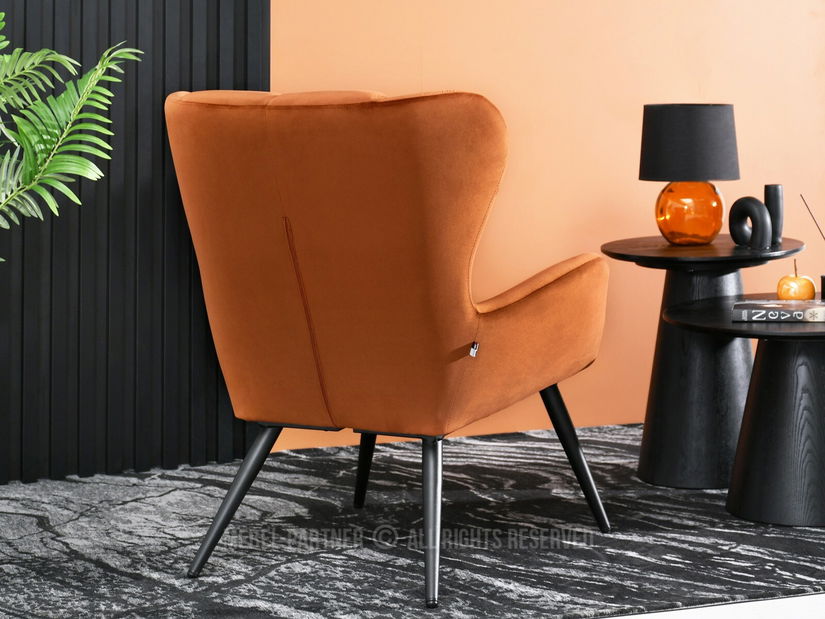 Křeslo Kikino (měděná + černá)