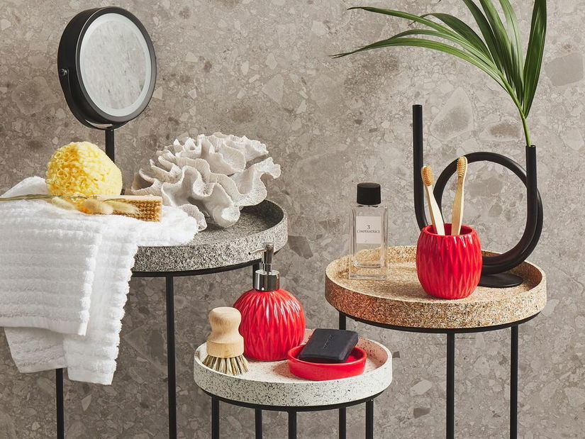 Koupelnové doplňky Brigido (červená)