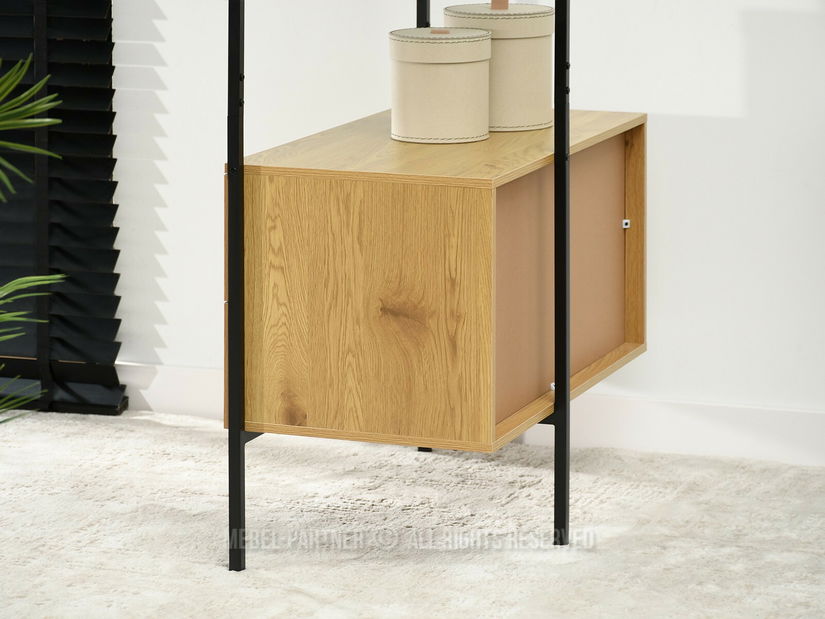 Regál Tejido (dub + černá)