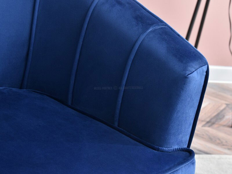 Křeslo Etimee F (námořnická + zlatá)