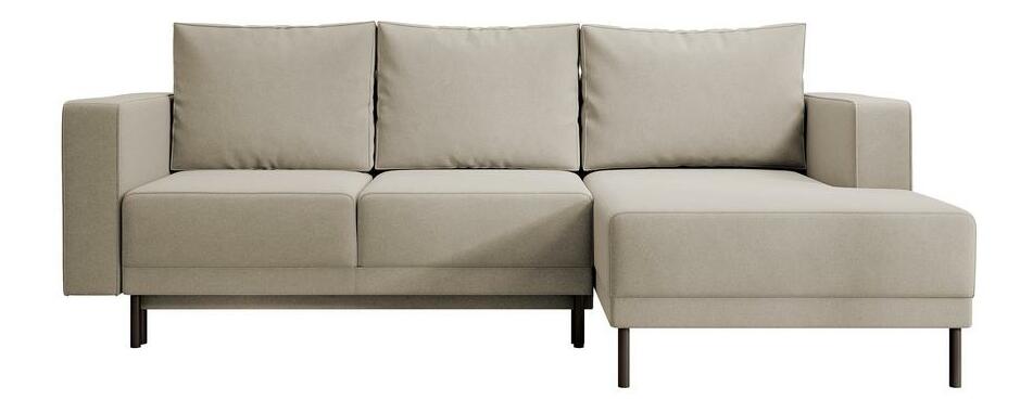 Rohová sedací souprava Rodriguez mini (P) (béžová střední + černá)