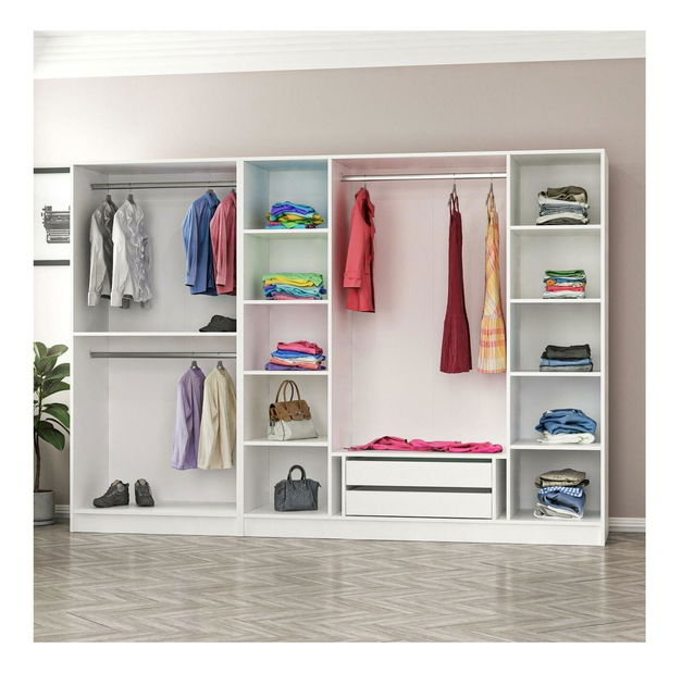 Šatní skříň Kalia 3806 (bílá)