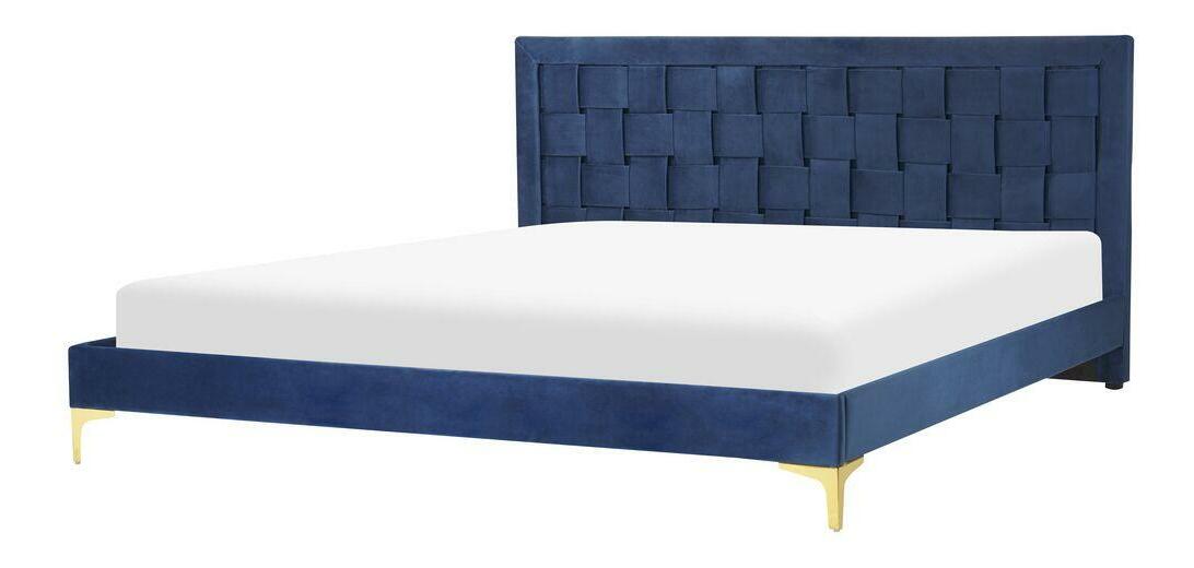 Manželská postel 180 cm Linux (modrá)