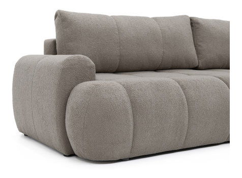 Rohová sedací souprava Zentono (tmavobéžová)