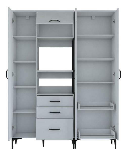 Set kuchyňských skříněk Jenaretta 31 (bílá + černá)