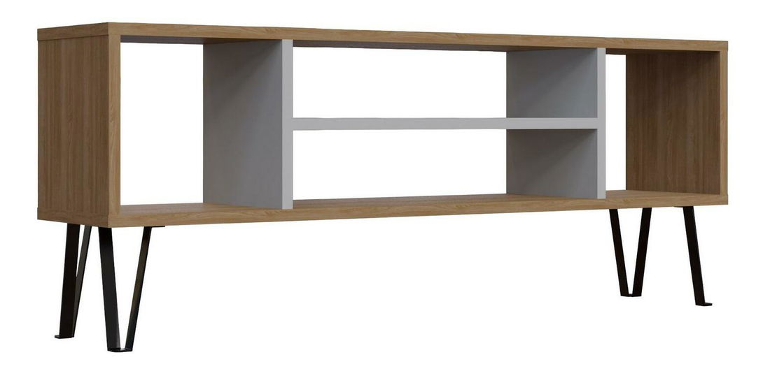 TV stolek Tesopu (dub + bílá)