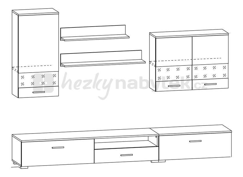 Obývací stěna BRW NEYO