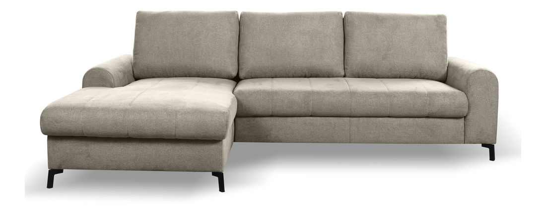 Rohová sedací souprava Akitu (šedohnědá) (L)