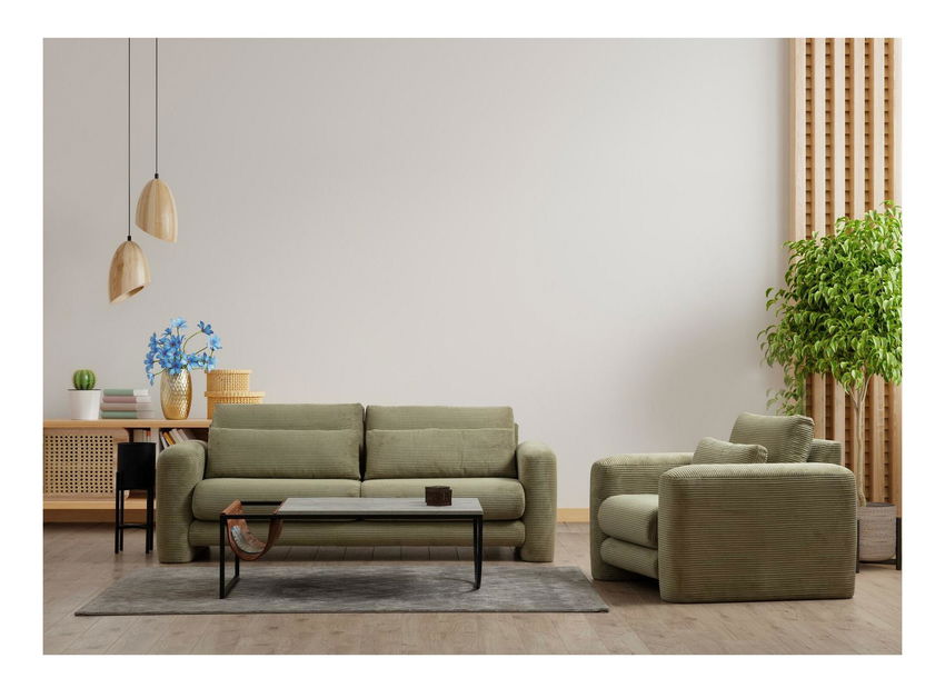 Pohovka dvousedačka Lelysena (zelená)