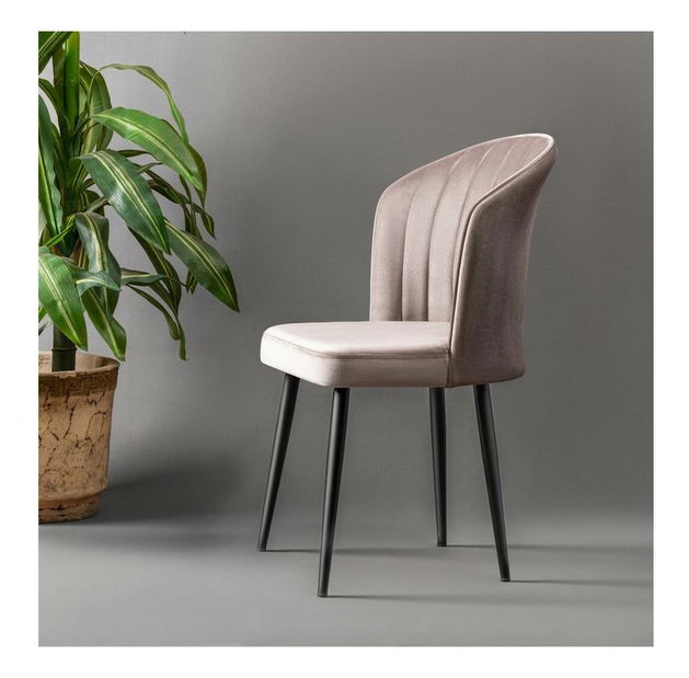 Set 4 ks. jídelních židlí Rubicon (cappuccino + černá)