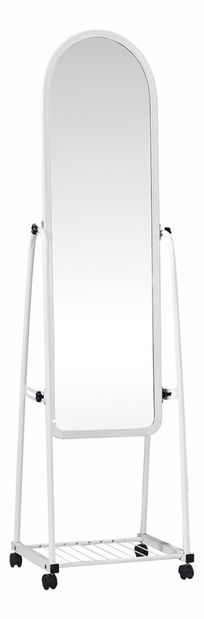 Zrcadlo na kolečkách Dumuro (bílá) *výprodej