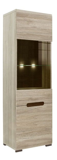 Vitrína BRW Azteca REG1W1D/19/6 (s osvětlením)