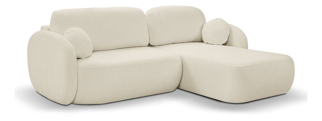 Rohová sedací souprava Onyx (krémová) (P)