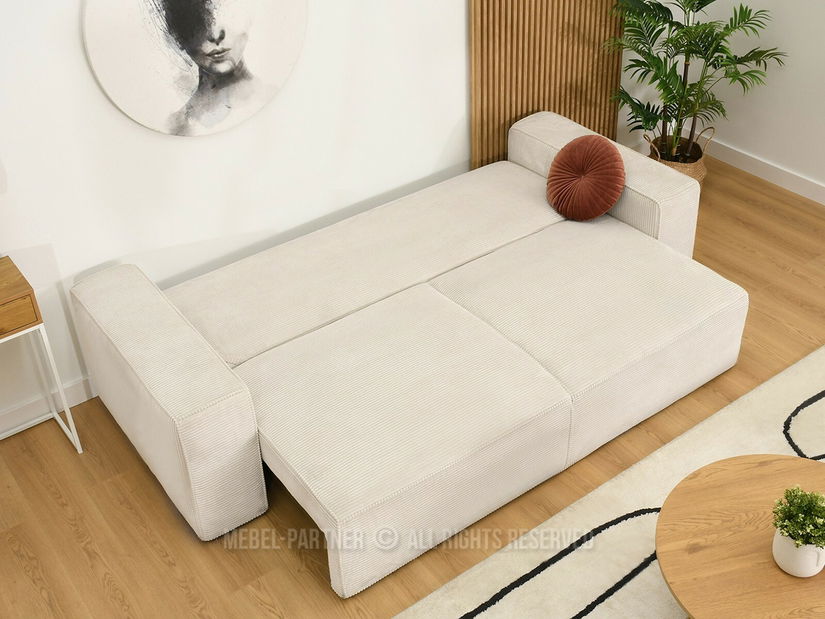 Pohovka dvousedačka Cerebral (krémová + černá)